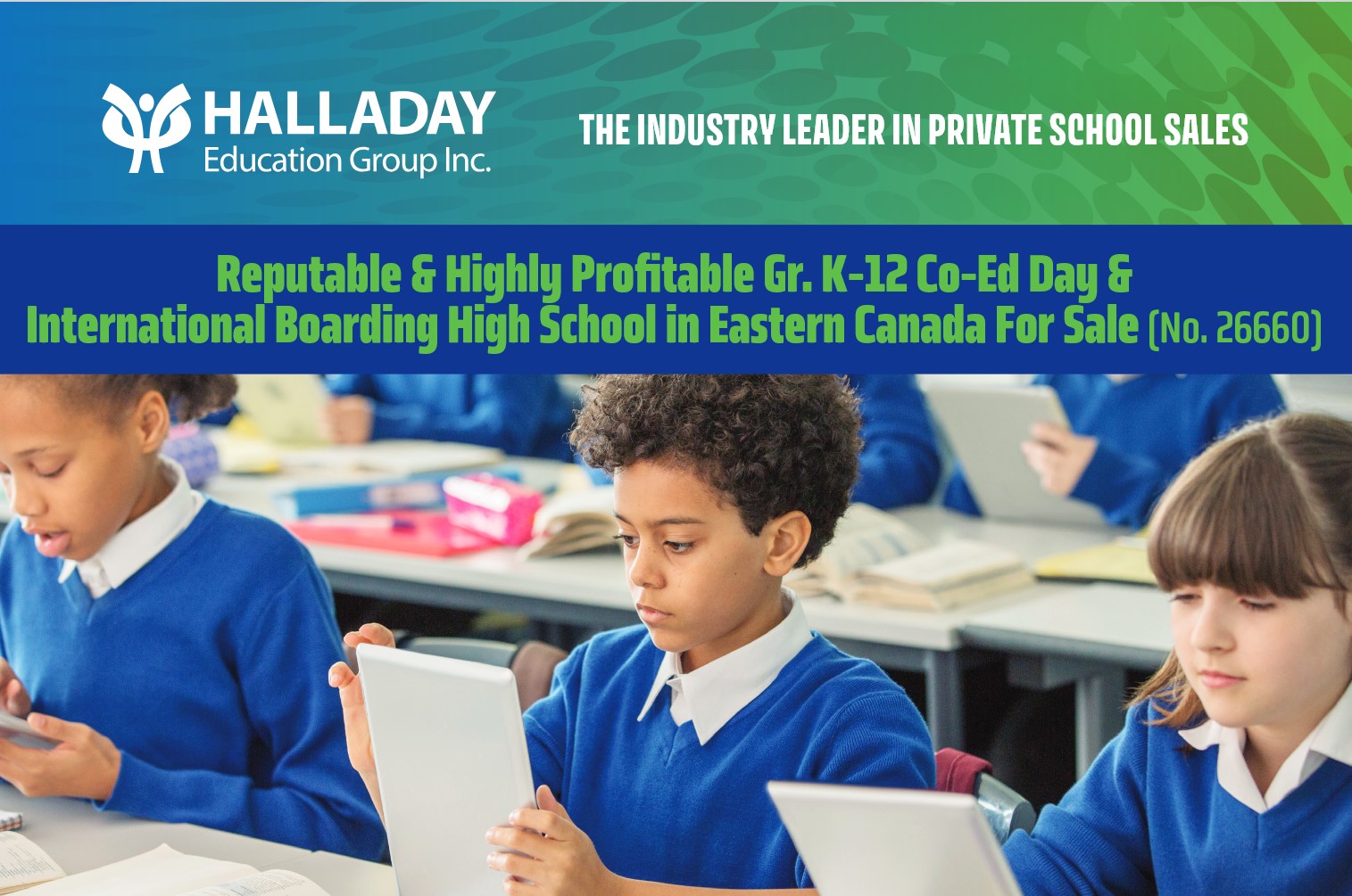 Gr. K-12 Co-Ed Day & International Boarding High School in Canada For Sale